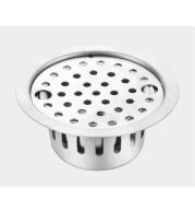 PR-147 Locking Round Floor Drain Stainless Steel Commercial Kitchen Heavy-Duty Secure Grate Tray Water Drainage Rack Restaurant Industrial Anti-Slip Rustproof Easy Clean Professional Grade Durable Key Lock Anti-Theft High Capacity